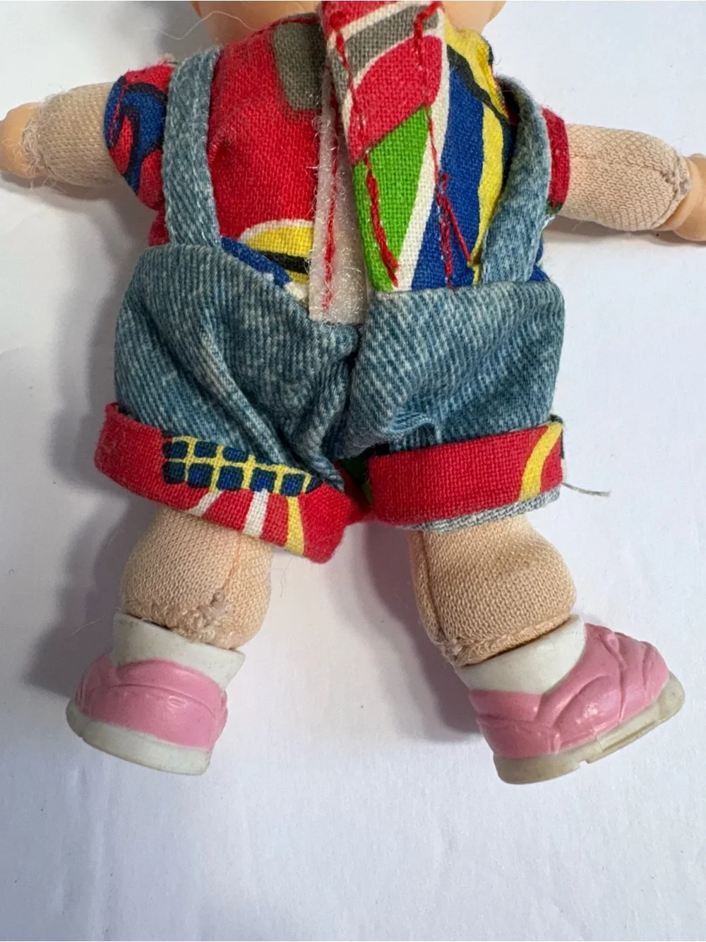 Vintage 1995 Mattel CPK Twin Dolls in Orange, Green & Denim-Style Outfits